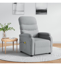 Fauteuil de massage Gris clair Tissu