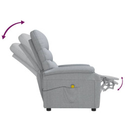 Fauteuil de massage Gris clair Tissu