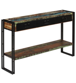 Table console Bois de récupération massif 120 x 30 x 76 cm