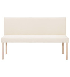 Banc 139,5 cm Crème Polyester