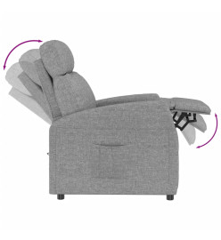 Fauteuil inclinable Gris clair Tissu