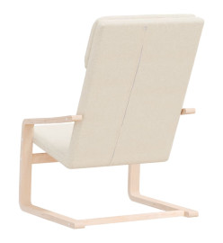 Chaise de relaxation Crème Tissu