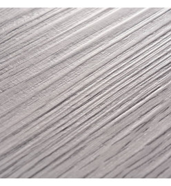 Planches de plancher PVC Non auto-adhésif 5,26m² 2mm Gris foncé