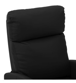 Fauteuil électrique de massage Noir Similicuir