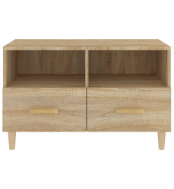 Meuble TV Chêne sonoma 80x36x50 cm Bois d'ingénierie