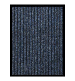 Paillasson rayé Bleu 60x80 cm