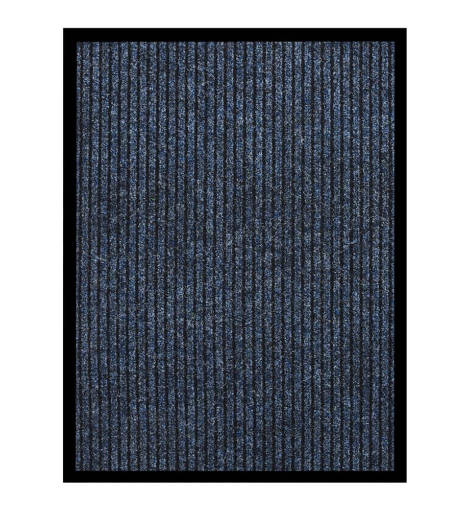 Paillasson rayé Bleu 60x80 cm