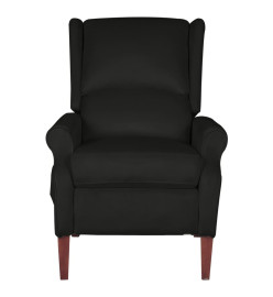 Fauteuil de massage inclinable Noir Velours