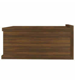 Tables de chevet flottantes 2 pcs Chêne marron 40x30x15 cm