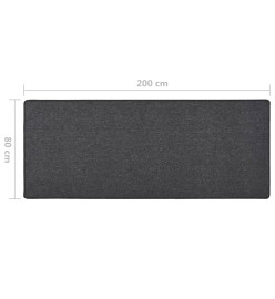 Tapis de couloir Anthracite 80x200 cm