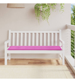 Coussin de banc de jardin rose 150x50x3 cm tissu oxford