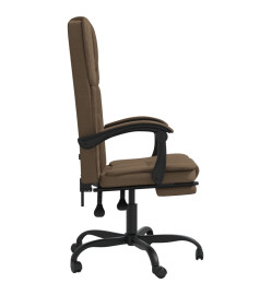 Fauteuil inclinable de bureau Marron Tissu