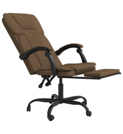 Fauteuil inclinable de bureau Marron Tissu