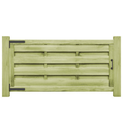 Portillons 2 pcs Bois de pin imprégné 150x75 cm Vert