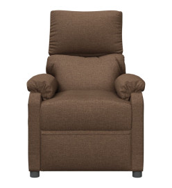 Fauteuil électrique de massage Marron Tissu