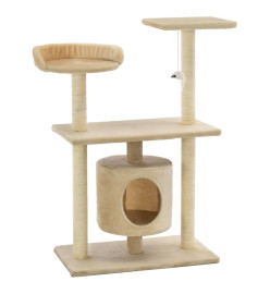 Arbre à chat avec griffoirs en sisal 95 cm Beige