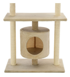 Arbre à chat avec griffoirs en sisal 95 cm Beige