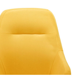 Chaise à bascule Jaune moutarde Tissu