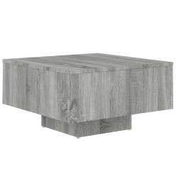 Table basse Sonoma gris 60x60x31,5 cm Bois d'ingénierie