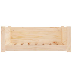 Lit pour chien 75,5x55,5x28 cm Bois massif de pin