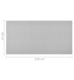 Tapis de couloir Gris clair 80x150 cm