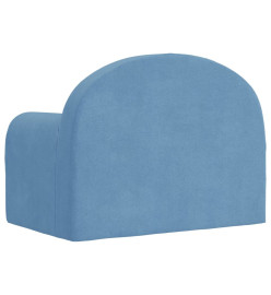 Canapé pour enfants Bleu Peluche douce