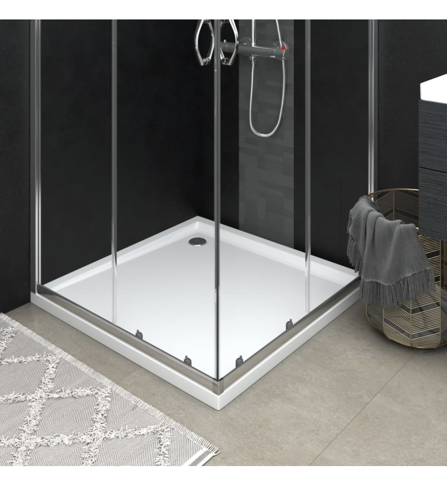 Receveur de douche carré ABS Blanc 80x80 cm