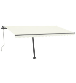 Auvent automatique sur pied 400x300 cm Crème