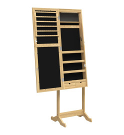 Armoire à bijoux miroir avec lumières LED sur pied