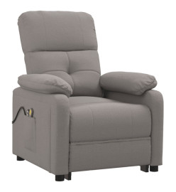 Fauteuil électrique de massage Taupe Tissu