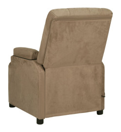 Fauteuil de massage Taupe Similicuir daim