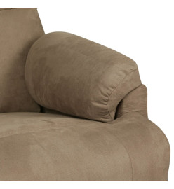 Fauteuil de massage Taupe Similicuir daim