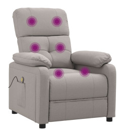 Fauteuil de massage Taupe Tissu