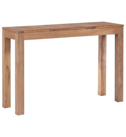 Table console Bois de teck et finition naturelle 110 x 35 x 76 cm