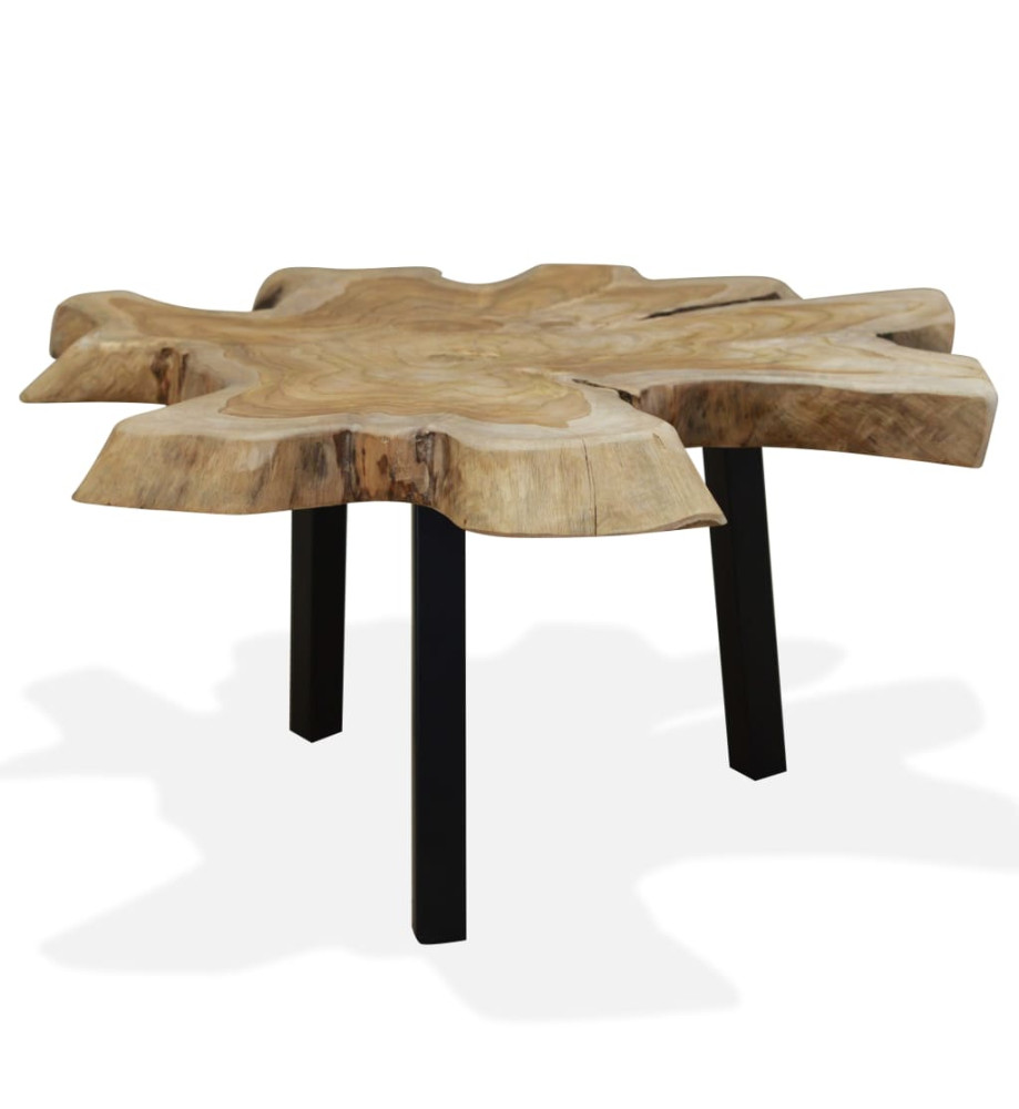 Table basse Teck authentique 80 x 70 x 38 cm