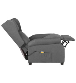 Fauteuil de massage Gris clair Tissu