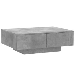 Table basse Gris béton 90x60x31 cm Aggloméré