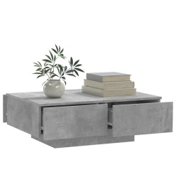 Table basse Gris béton 90x60x31 cm Aggloméré