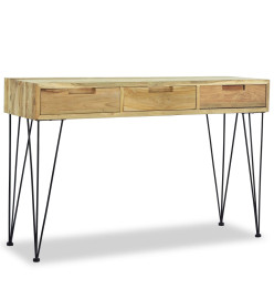 Table console 120 x 35 x 76 cm Teck massif