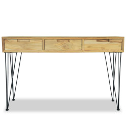 Table console 120 x 35 x 76 cm Teck massif