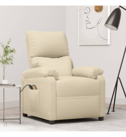 Fauteuil de massage Crème Tissu