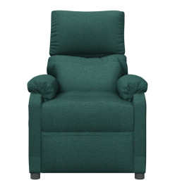 Fauteuil de massage Vert foncé Tissu