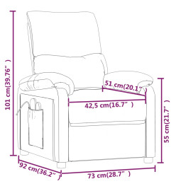 Fauteuil de massage Vert foncé Tissu