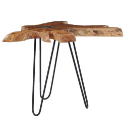 Table basse 70 x 45 cm Bois de teck massif et polyrésine