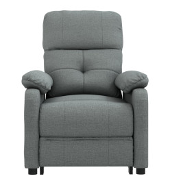 Fauteuil inclinable électrique Gris foncé Tissu