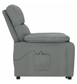 Fauteuil inclinable électrique Gris foncé Tissu