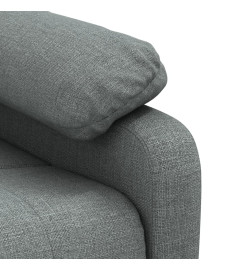 Fauteuil inclinable électrique Gris foncé Tissu