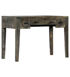 Bureau Noir 110 x 50 x 75 cm Bois de manguier massif