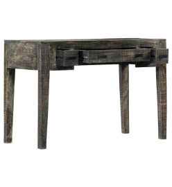 Bureau Noir 110 x 50 x 75 cm Bois de manguier massif