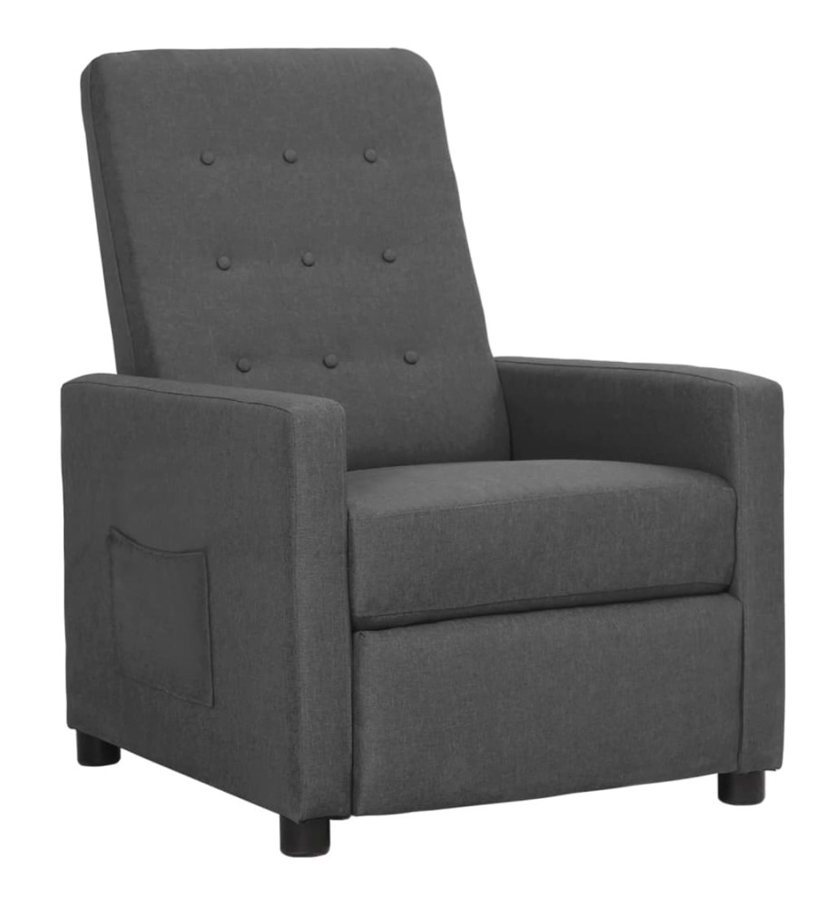 Fauteuil inclinable Gris clair Tissu